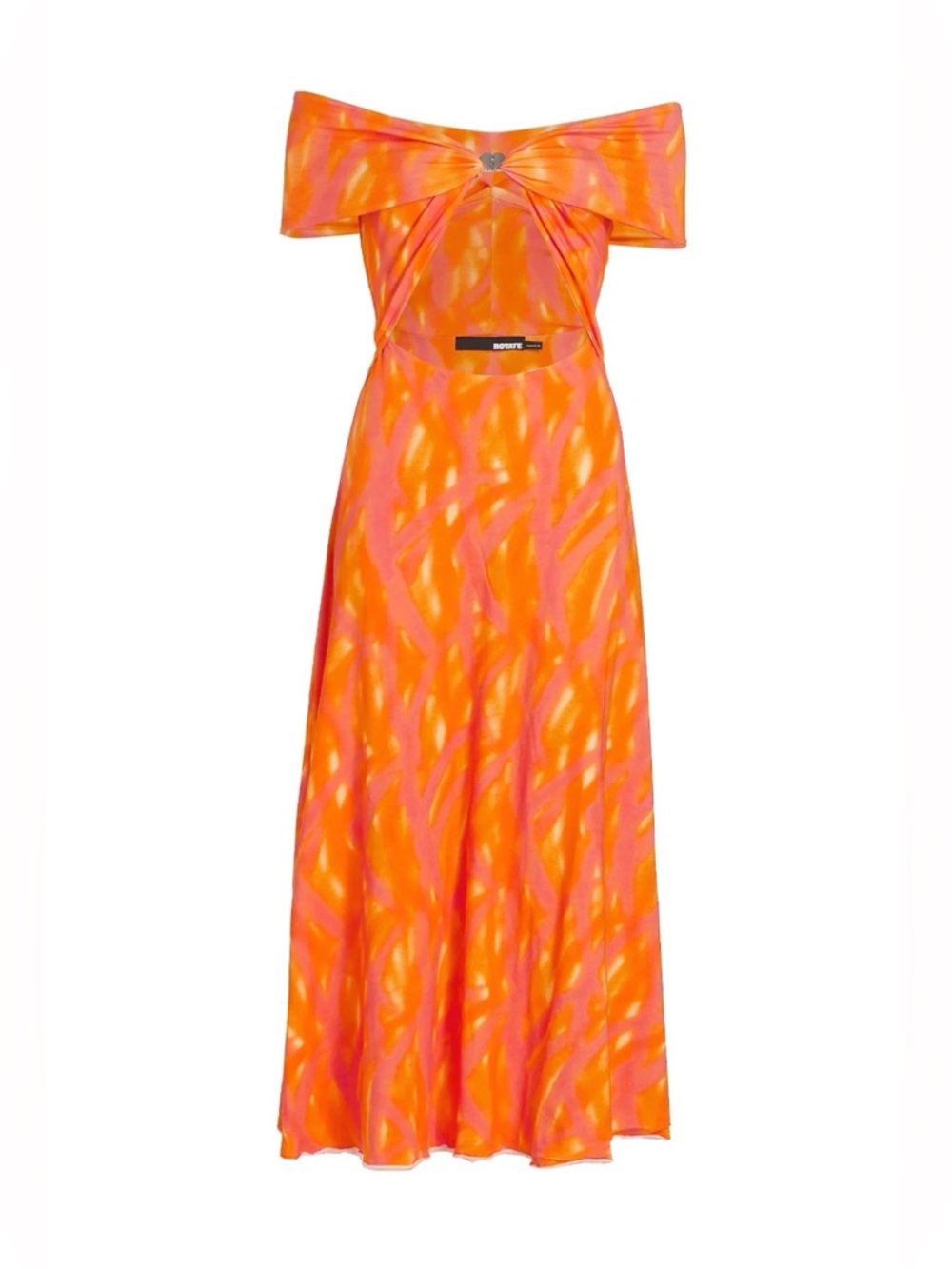 NWT Rotate Birger Christensen Printed Off The Shoulder Dress - Size 4 - $300